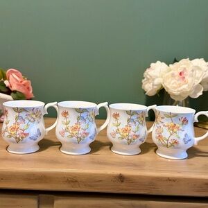 Elizabethan Staffordshire Butterflies Mug | Fine Bone China England | Add-Ons